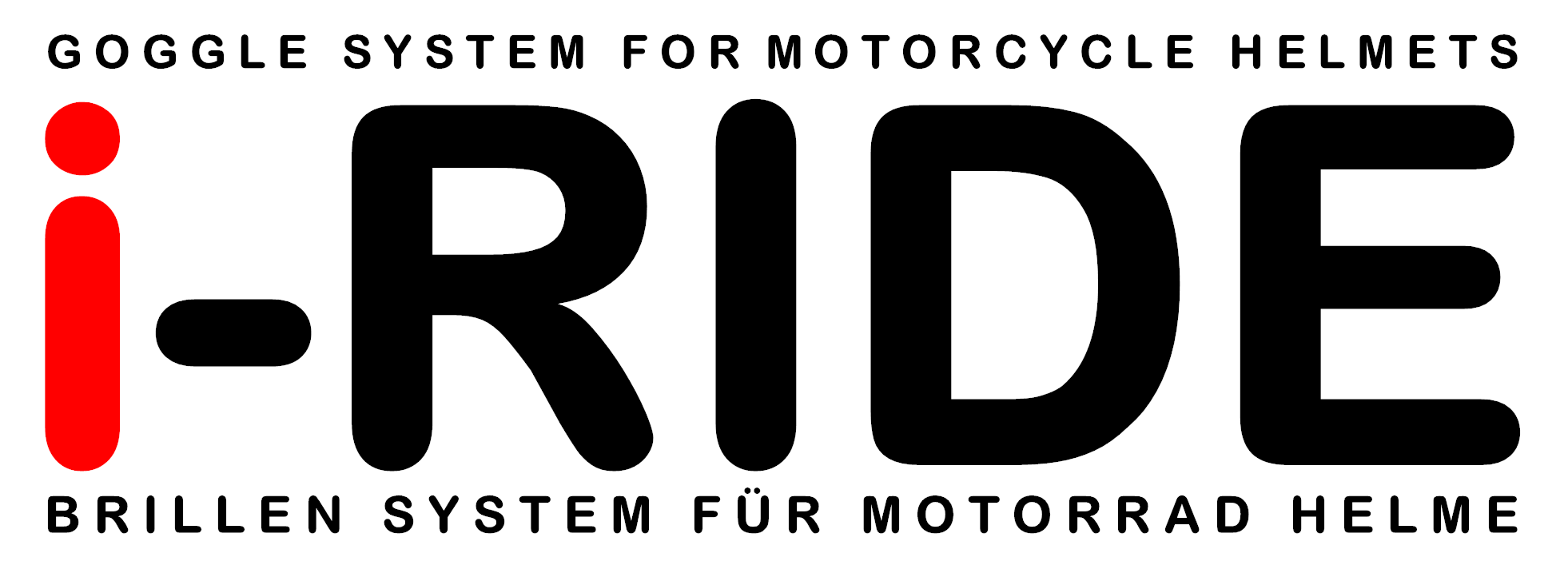 I RIDE - Optische Brille für Motorradhelme-Logo